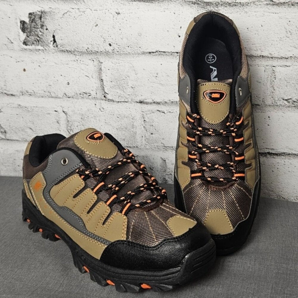 Air Balance Men’s Brown Hiking Trail Shoes Size 10 | Trekking Outdoor Grip